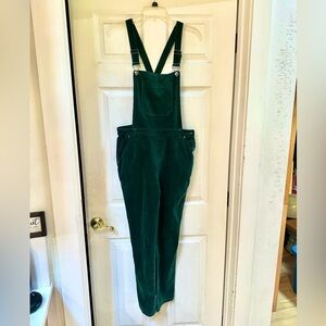 Modcloth Green Corduroy Jumpsuit